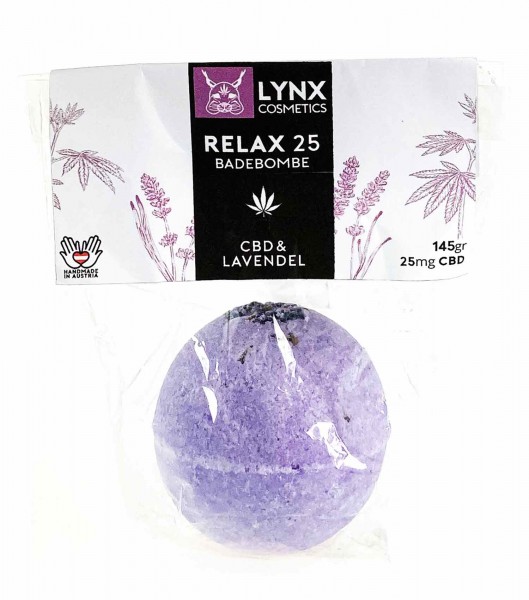 Relax25 Badebombe - LYNX | Hanf & CBD-Kosmetik Körperpflege