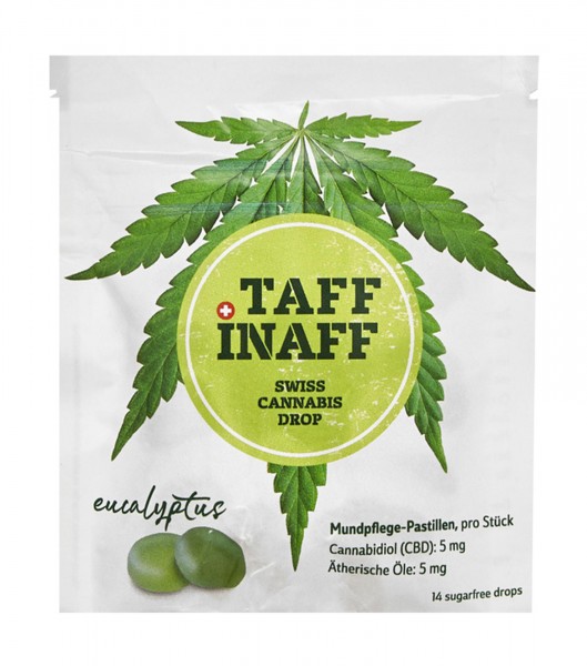 CBD-Drops mit Eukalyptus - Taff Inaff | Hanf-Food Lutschbonbons